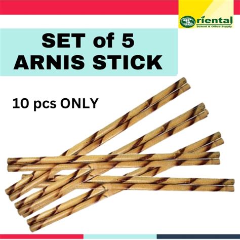 Set Of 5 Pairs Arnis Stick Per Pair Rattan 28 Inches Long 10