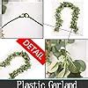 Falflor Greenery Garland Realistic Handmade Eucalyptus Leaves Vine Pcs