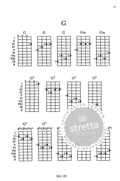 Grifftabellen F R Tenorbanjo Von Stoppa Friedrich Im Stretta Noten