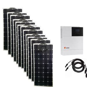 Jual Kit Panel Surya Lengkap 5000W 5KW 110V 220V Pengendali Inverter