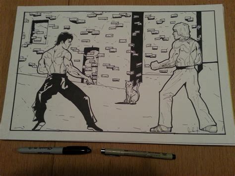 bruce lee vs chuck norris by Dave586 on DeviantArt