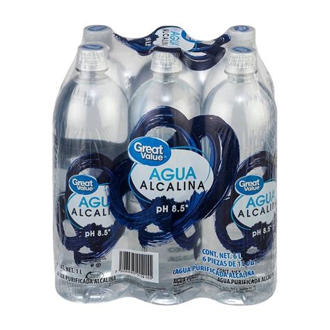 Agua Alcalina Great Value Botellas De L C U Walmart