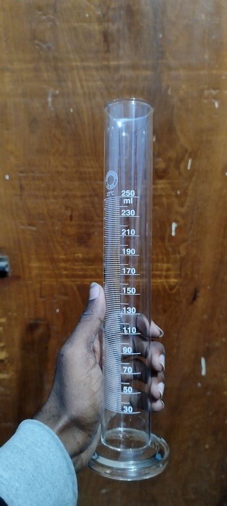 Ssc Borosilicate Glass Measuring Cylinder 250 Ml For Laboratory Purpose Automation Grade