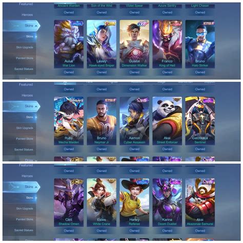 High Winrate Stacked Acc Mobile Legends Account Mlbb Ml Acc Ling