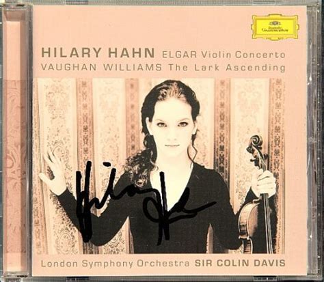 Hilary HAHN Signiert ELGAR Violin Concerto VAUGHAN WILLIAMS The Lark