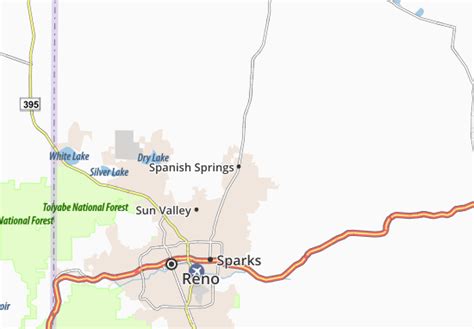 MICHELIN Spanish Springs map - ViaMichelin