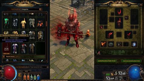 Bug Reports Sanguine Seraph Body Armor Miscolored Forum Path Of