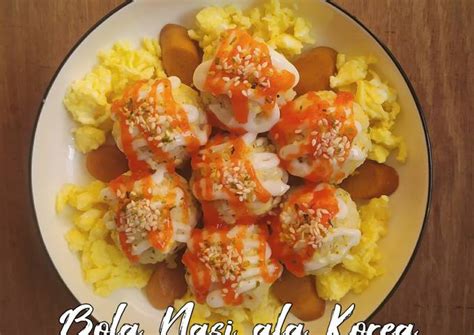 Resep Bola Bola Nasi Ala Korea Jumeok Bap Versi Simple Oleh Al Khair