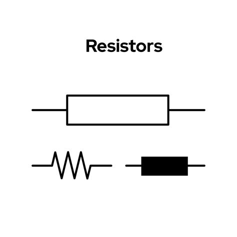 Resistors Icon On White Background Flat Vector Illustration 29228127