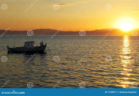 Fishing Boat At Sunset Stock Image Image Of Boat Escape 7149017