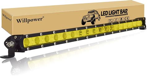 Amazon Willpower 20 Inch 90W Single Row LED Light Bar 3000K Low