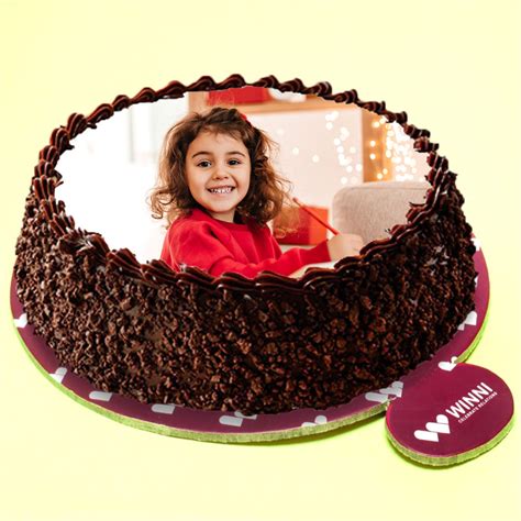 Chocolaty And Crunchy Photo Cake For Kids | Winni