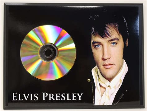 Elvis Presley Limited Edition Kt Cd Display Plaque Gold Record