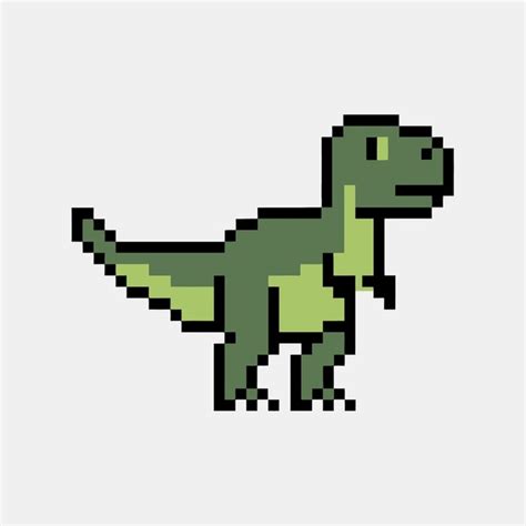 dinosaur pixel art   royalty  licensable stock