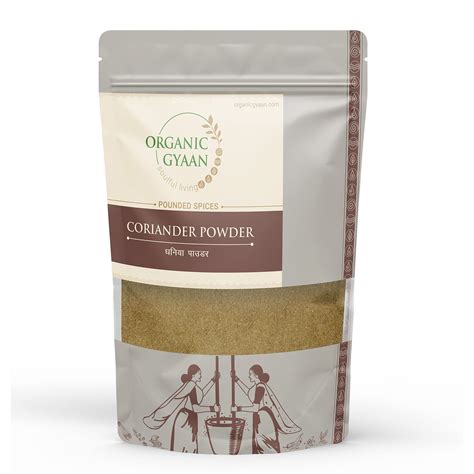 Organic Gyaan Organic Coriander Powder 100gm Pack Of 2 Amazon In