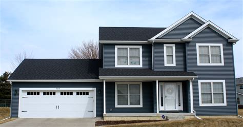 Wedgewood Siding with White Trim | House Exterior Blue