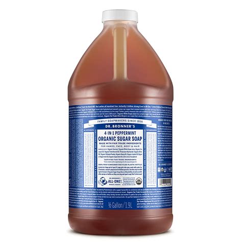 Amazon Dr Bronner S Organic Sugar Soap Peppermint Ounce