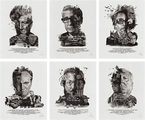 Portraits of famous movie directors by Stellavie | Graphic design blog ...