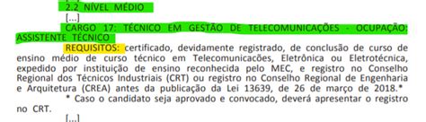 Concurso Telebras Retifica O De Edital Confira