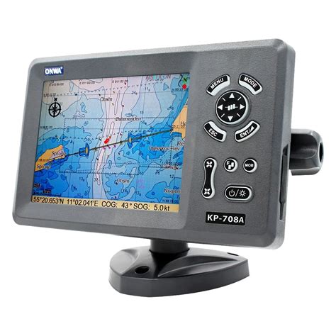 Onwa Kp 708a 7 Inch Color Lcd Gps Chart Plotter With Gps Antenna And