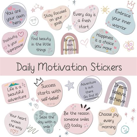 Daily Positive Affirmation Digital Stickers For Goodnotes Self Care