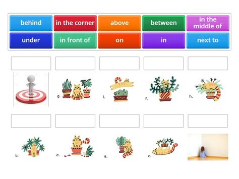 PRE INT Prepositions Of Place Match Up