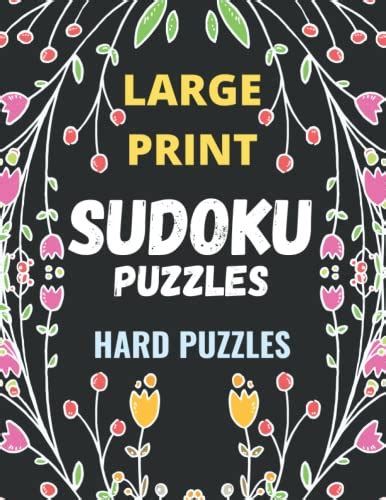 Large Print Sudoku Puzzles Suduko Puzzle Books For Adults Brain Games