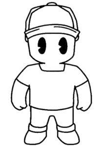 Dibujos de Stumble Guys para colorear Divertirse con los niños