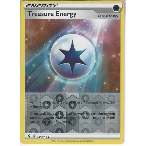 Pokemon Trading Card Game 165 203 Treasure Energy Reverse Holo SWSH