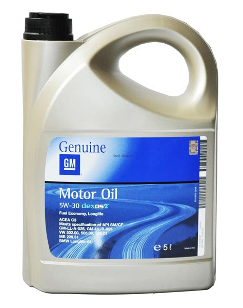 COMBO | OLEJ OPEL GM 5W-30 DEXOS 2 5L 93165557 | Opl-shop.sk, náhradné ...