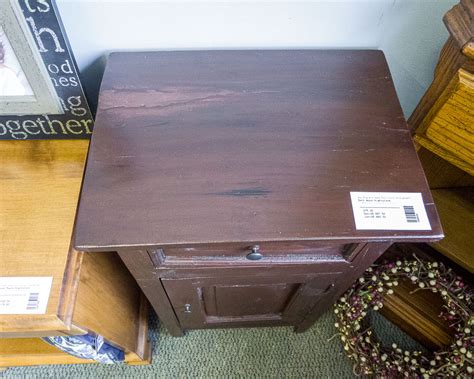 Dark Wood Nightstand | New England Home Furniture Consignment