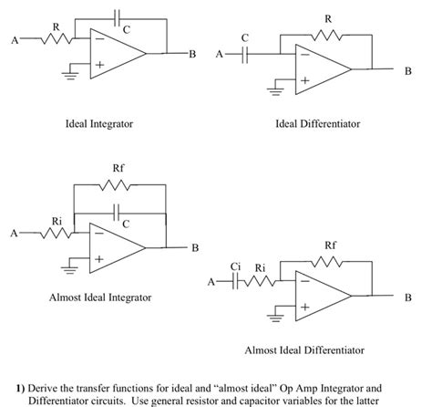 Integrator And Differentiator Circuit Using Op