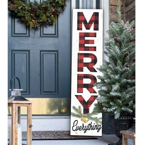 Holiday Front Porch Leaner Sign Christmas Sign Etsy