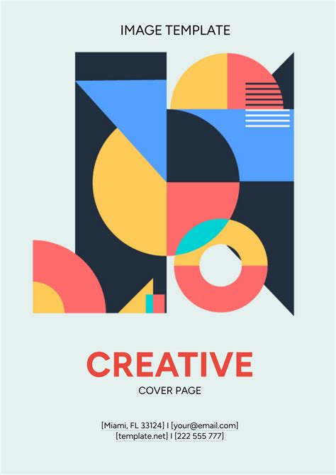 Creative Cover Page Image Template - Edit Online & Download Example ...