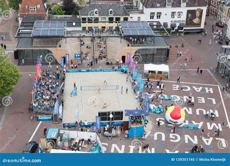 Leeuwarden The Netherlands June 10 Dutch Beachvolleyball On A Field