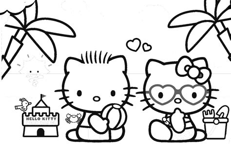 Dibujos de Hello Kitty para colorear 4 Divertirse con los niños