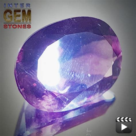 Intergemstones Amethyst La Carte Violet Oval X X Mm