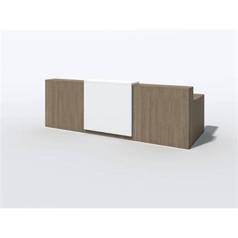 Orren Ellis Antek Person Rectangular Laminate Reception Desk Wayfair