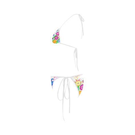 Magical Flowers Custom Bikini Swimsuit ID D