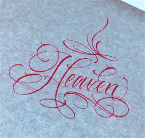 Lettering Heaven By Tattoo Artist Cyklone Tattoo Lettering Fonts