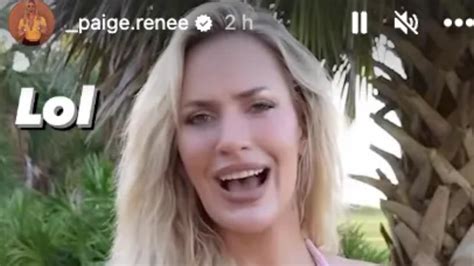 Paige Spiranac A Golfer Who Is A Fan Of Comedy Films Her Hilarious Golf Mishap In A Pink Dress