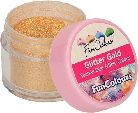 FunCakes Eetbare Glanspoeder Gouden Glitters 3 5 Gram Bol