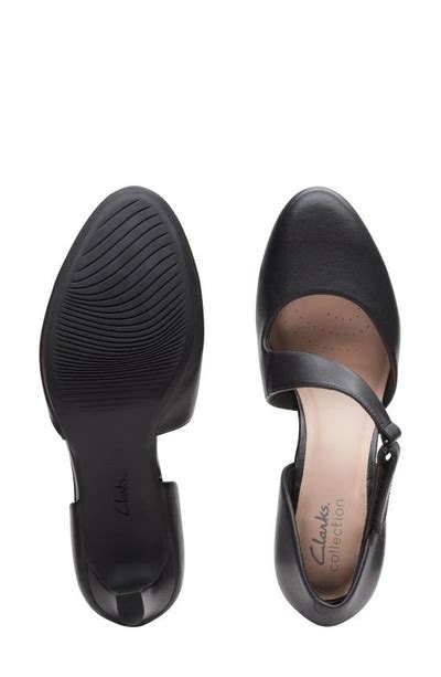 Clarks Womens Ambyr Glow Asymmetrical Comfort Pumps In Black Modesens