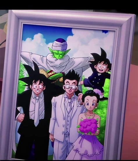 Dragon Ball Limit F On Twitter Fotografia Do Casamento De Gohan E