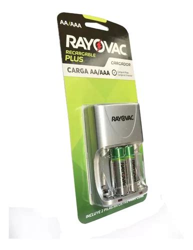 Cargador De Pilas Recargables Plus Aa Aaa Rayovac 2 Pilas Aa