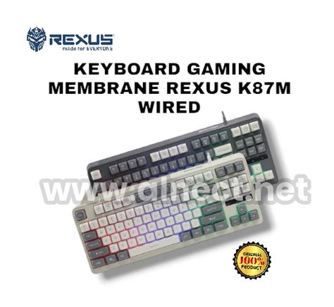 Jual Keyboard Rexus K M Wired Membrane Gaming Two Tone Color