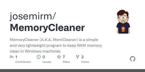 github josemirmmemorycleaner memorycleaner aka memcleaner