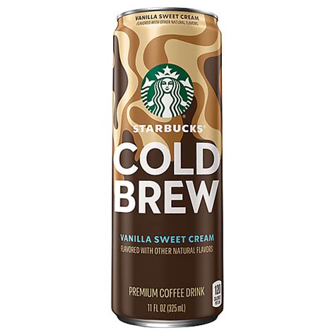 Starbucks Coffee Drink Vanilla Sweet Cream Premium Cold Brew 11 Fl