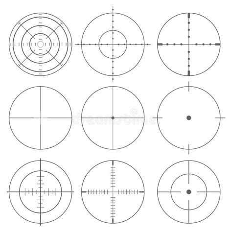 Printable Crosshair Targets