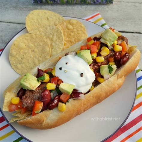 Tex Mex Hotdogs With A Blast